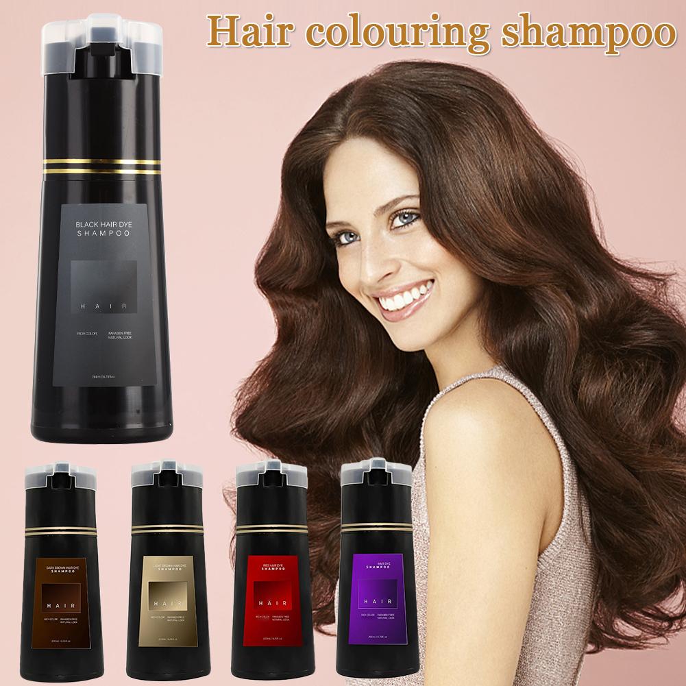 Hair Spray Color - แชมพูย้อมผม, แชมพูย้อมผมโนวา, แชมพูทรีโนวา, แชมพูเปลี่ยนสีผมสำหรับผู้หญิงและผู้ชาย 200 มล.