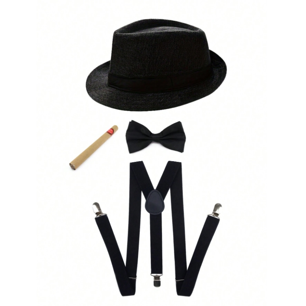 ชุดคอสตูมแก๊งสเตอร์ชายยุค 1920 - Cosplay Prop Bow บทวิจารณ์และราคา